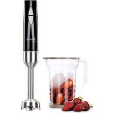 Korkmaz Vertex Duo Inox/siyah Blender Set A444 Paslanmaz Çelik ve Isıya Dayanıklı Özellikler