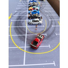 Drift Yarış Pisti Mouse Pad 90X40 cm Xxl – Kaymaz Taban, Dikişli Kenar, Drift Izli Tasarım, Gaming & Ofis Masa Matı