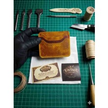 Vintage Leather Craft Hakiki Deri Erkek Kartlık