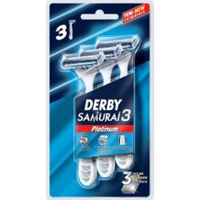 3 Adet  Samurai Platinium 3 Tıraş Bıçağı 3'lü