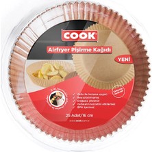 Cook Airfryer Pişirme Kağıdı 25 Adet