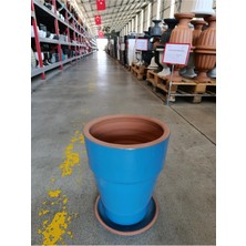 20-25 Litre Uzun Dekoratif Toprak Saksı