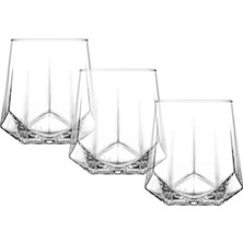 4 Adet   Lav Valeria Meşrubat Bardağı 3'lü 400 cc