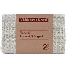 Vakker Nord Natural Bulaşık Süngeri 2'li 3 Adet