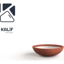 Hafif Beton Saksı (Terrazo) Freya (M) 70X70X20 Kırmızı