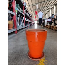 20-25 Litre Uzun Dekoratif Toprak Saksı