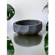 Brezilya Dizayn Taş Bonsai Aranjman ve Orkide Saksısı 01A
