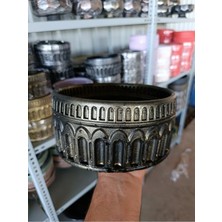 Antik Arena Taş Saksı 21*11 cm ve Para Çiçeği