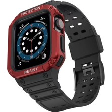 Yıldız Ticaret Mey Ithalat®   Watch 42MM KR401 Silikon Kordon - Siyah-Kırmızı