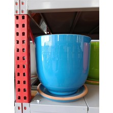 25-30 Litre Tabaklı Dekoratif Toprak Saksı