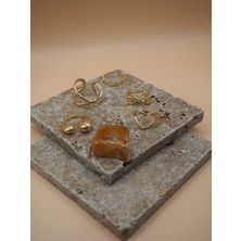 Stelle Jewelry Minimal Gold Yüzük Seti 6’lı
