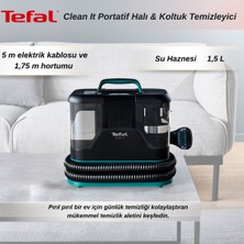 Tefal Clean It Portatif 750 Watt 2,3 Litre Kapasiteli Halı & Koltuk Temizleyici