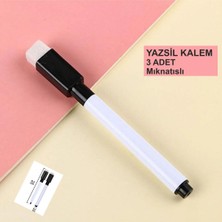 Özbience Çok Renkli Mıknatıslı ve Silgili Akıllı Tahta Kalemi 3'lü Set