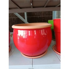 40-50 Litre Tabaklı Bombeli Toprak Saksı