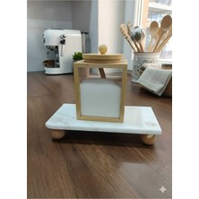Özbience Bambu Şekerlik Drajelik 500 ml Vakumlu Kapak Saklama Kabı
