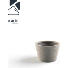 Hafif Beton Saksı (Terrazo) Flora (Xs) 42X30 Krem