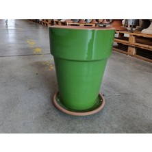 20-25 Litre Tabaklı Dekoratif Toprak Saksı