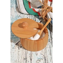 Özbience Bambu Şekerlik ve Baharatlık, 11X11 Cm, Doğal ve Şık Tasarım