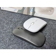Teknotok ️ Kablosuz Sessiz Mouse - Slim Tasarım USB Alıcılı (Beyaz)