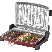 Özbience Elektrikli Izgara Mangal Çift Telli Büyük Boy Kırmızı 37X28CM (2 Adet Şiş)