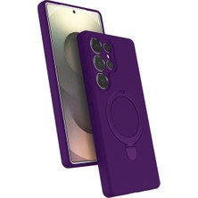Trend Movira Galaxy S25 Ultra Regal Magsafe Standlı Kapak - Derin Mor