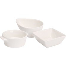 Koopman Porselen Çerezlik 10 x 8 cm 3 Adet