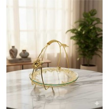 Özbience Ferforje Model Kulplu Bayram Şekerlik Çikolatalık Gold