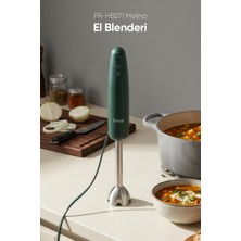 Özbience Yüksek Performanslı 1000W Çubuk El Blender, Paslanmaz Çelik Bıçaklı, Yeşil