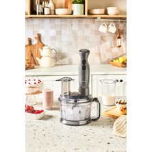 Özbience Çok Fonksiyonlu Mutfak Robotu ve Blender Seti, Space Gray, 2000W