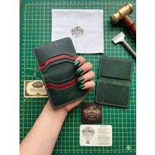 Vintage Leather Craft Hakiki Deri Erkek Kartlık