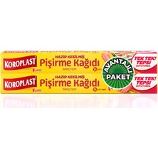 3 Adet  Koroplast Yağlı Pişirme Kağıdı Kesilmiş 2X16 Tepsilik