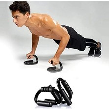 Calperia Alüminyum Şınav Aleti - S Şekli Push Up Standı ile Fitness Ekipmanı