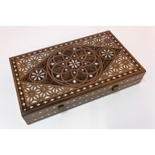 Helena Wood Art Troy Sedef ve Bakırlı Tavla