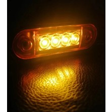 Ahmet Otomotiv Krom Boru Ledi Sarı Renk 12V-24V