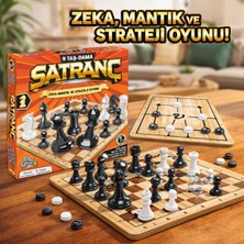 Özbience Ahşap Satranç ve Dama Seti, Çoklu Oyun, Öğrenme ve Eğlence Için