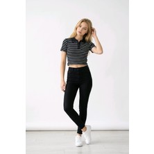 NİVA.ZY Polo Yaka Crop