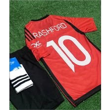 Manchester/unitedd 2023/24 Yeni Sezon Marcus Rashford Iç Saha Çocuk Forması 3'lü Set