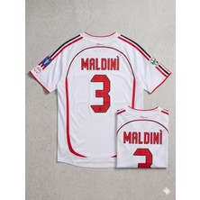 Andream Maldini Ac Milan Efsane Nostalji  Yetişkin Unisex Futbol Forması Üst Takım