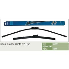 Inwells Silecek Süpürgesi (Muz) Fıat Lınea-Punto Iıı-Grande Punto (650 - 380 Mm) (1 Tk )