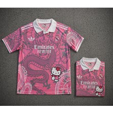 Andream Real Madrid Hello Kity Özel Tasarım Pembe Unisex Futbol Forması