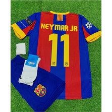 F.c B.a.r.c.e.l.o.n.a 2011 Sampiyonlar Ligi Finali Neymar Jr. Nostalji Çocuk Forması 4'lü Set