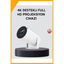 Esplendor Projeksiyon Cihazı 160 Ansı Lümen 4K Uyumlu Kablosuz Görüntü Aktarım 130 Inç