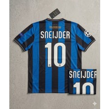 Andream Sneıjder 10 Inter Milan Şampiyonluk Futbol Forması Unisex