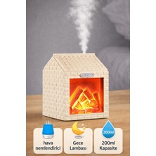 Tech&bello accessoriesUltrasonik Şömine Şeklinde Hava Nemlendirici Aroma Difüzörü 200ml Ofis Ev Her Ortama Uygun Nm-3