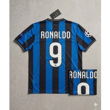 Andream Ronaldo 9 Inter Milan Şampiyonluk Futbol Forması Unisex