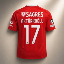 Andream Kerem Aktürkoglu Benfica Yetişkin Kırmızı Futbol Forması Unisex