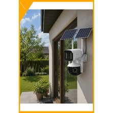 Esplendor 4g Sım Kartlı Solar Güvenlik Kamerası 9mp Çift Panel Güneş Enerjili