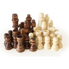 Özbience El Yapımı Ahşap Satranç Taşı Takımı, Zarif ve Şık Tasarım