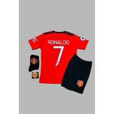 Cristiano Ronaldo 2022-23 Sezonu Manchester United Çocuk Forması 4'lü Set