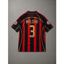 Andream Maldini Ac Milan Efsane Nostalji  Yetişkin Unisex Futbol Forması Üst Takım